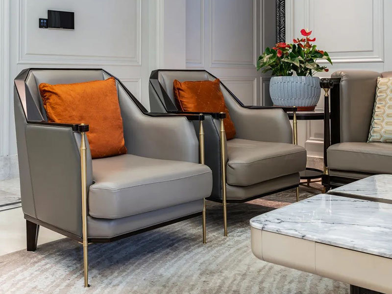 Interior leather for home decoration