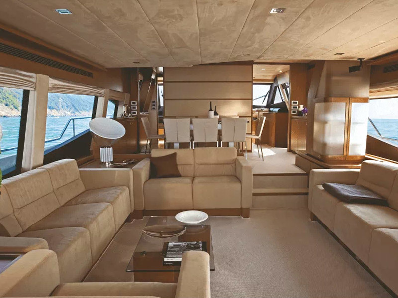 Yacht interior and exterior decoration