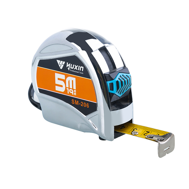 Chromed doulbe stopper 16ft steel tape measure