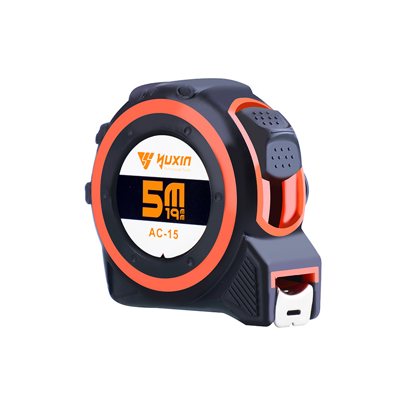 premium Compact smooth retraction 16ft pocket nylon coated tape measure