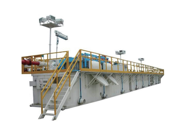 Mud circulation tank