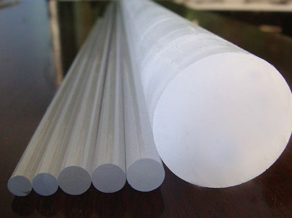 Milky white quartz stone rod