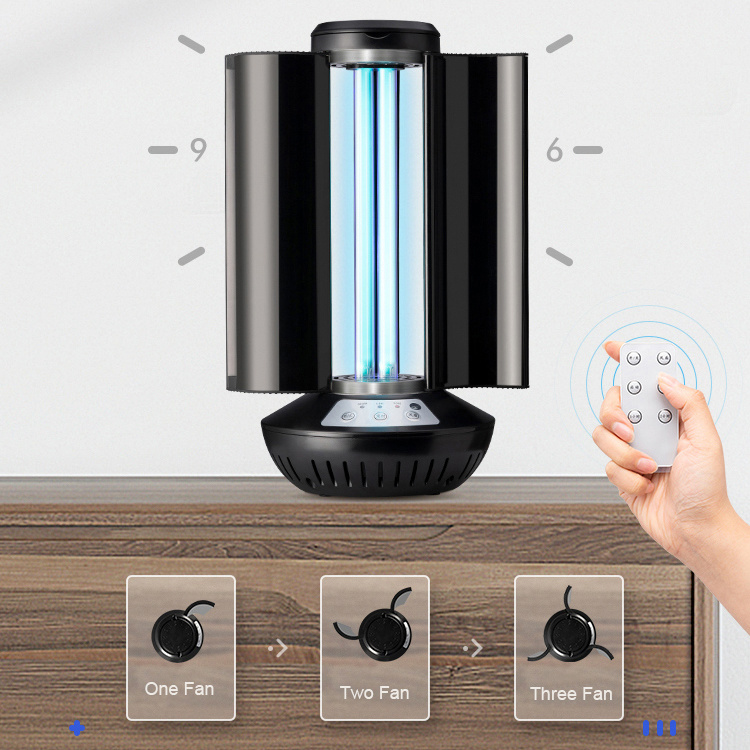 Wireless remote control ultraviolet germicidal lamp