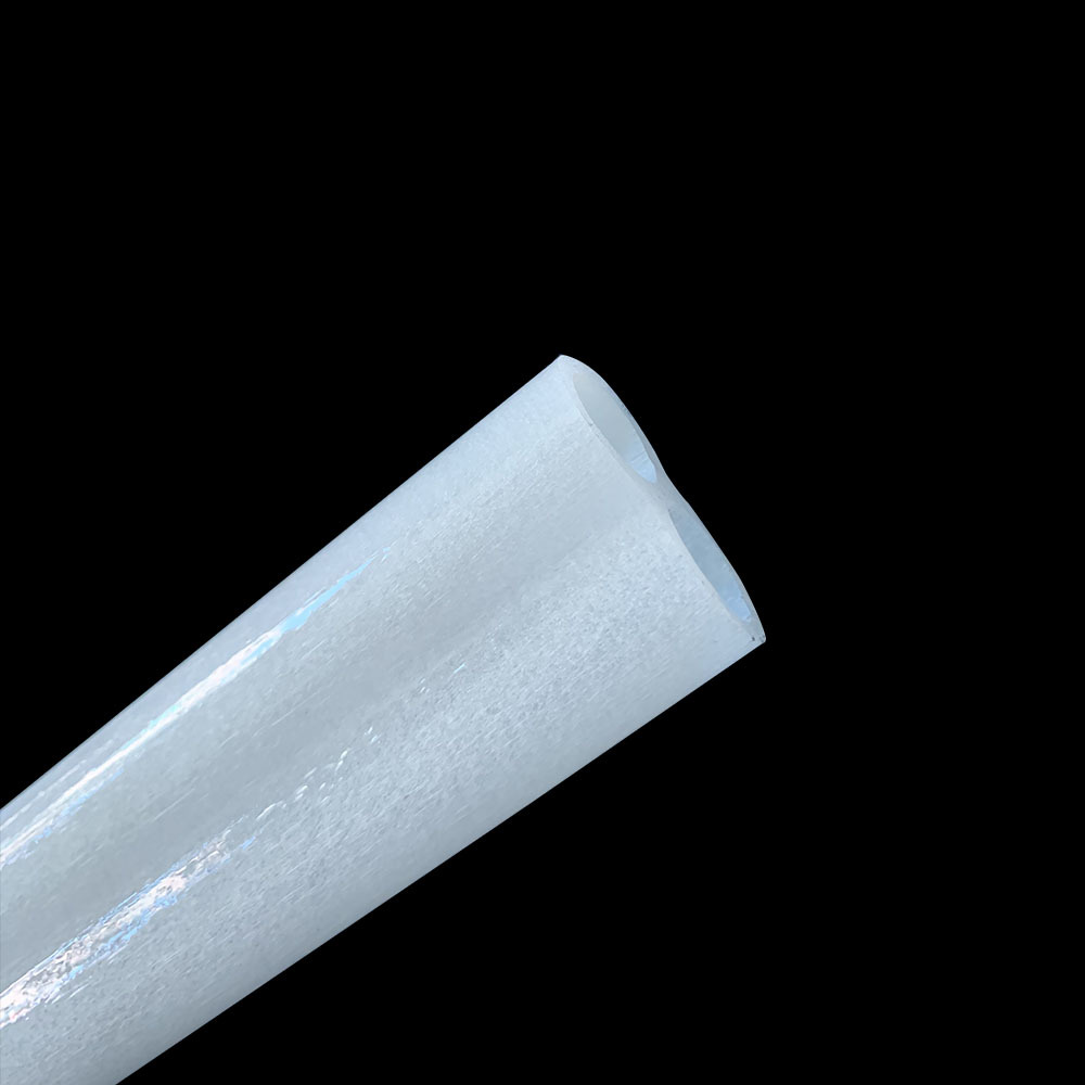 Opalescent double-hole tube