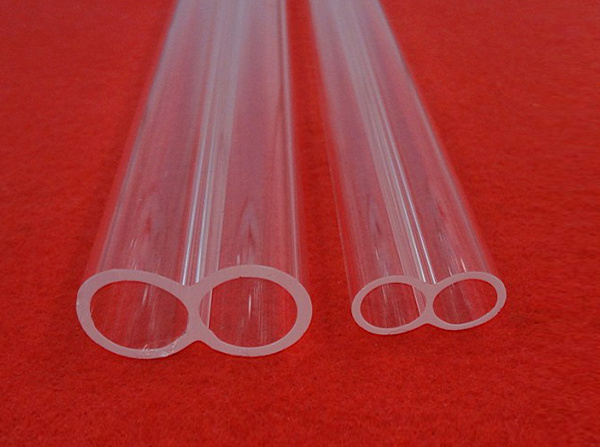 Transparent double-hole tube
