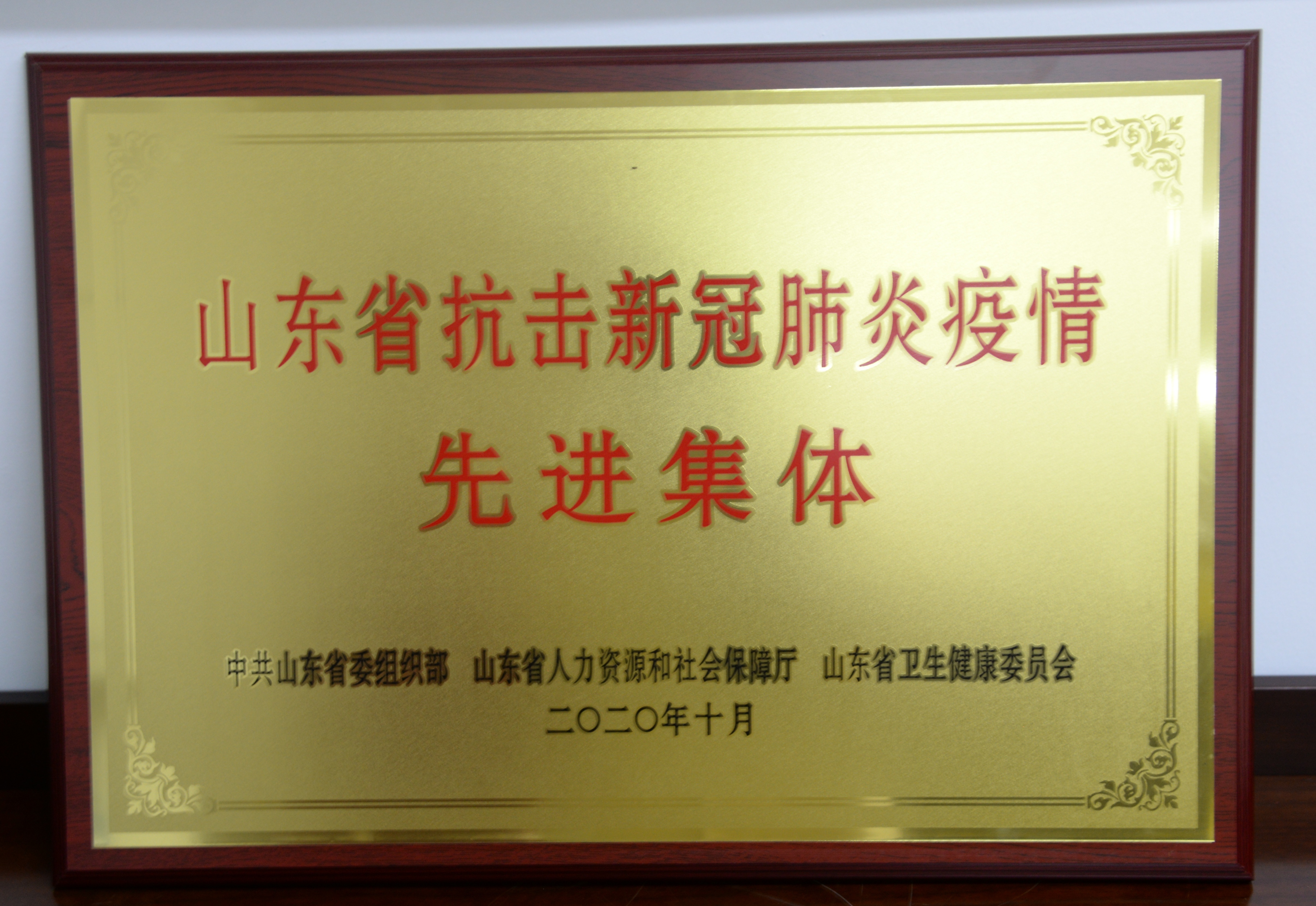 山東省抗擊新冠肺炎疫情先進(jìn)集體 2020.10 山東省抗擊新冠肺炎疫情先進(jìn)集體 2020.10