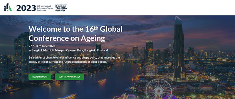 国际老龄联合会将于6月在泰国举办第16次全球大会