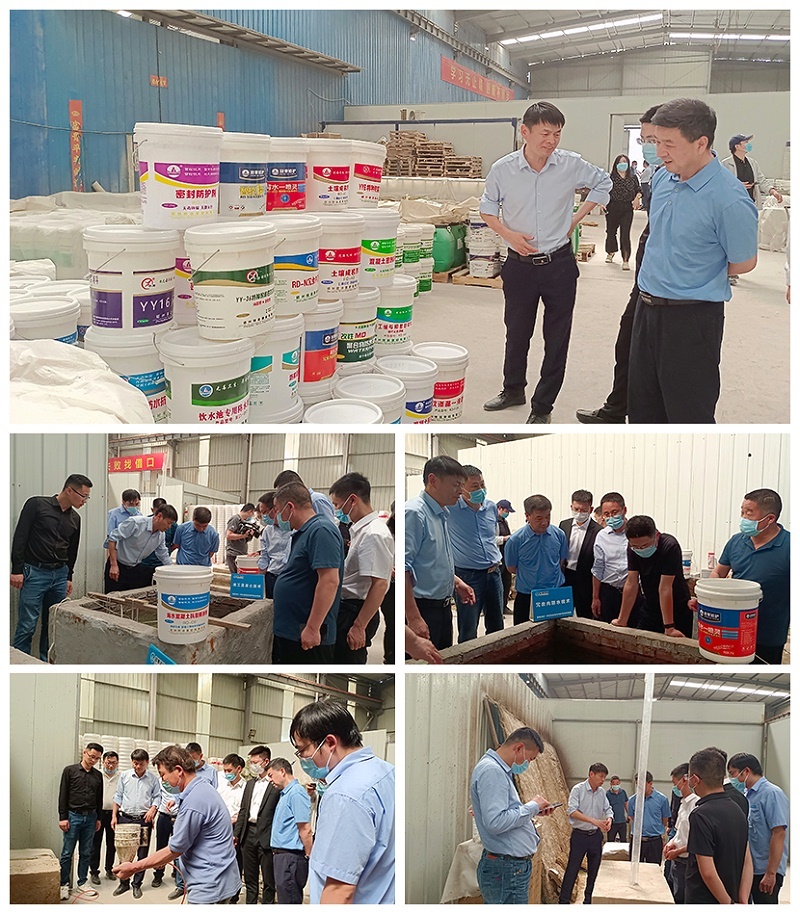 Leaders and experts from China Construction Five Bureau, Henan Geological and Mining Bureau, China Nuclear Five Institute, Henan Water Conservancy and Environment Vocational College visited Sano Repair