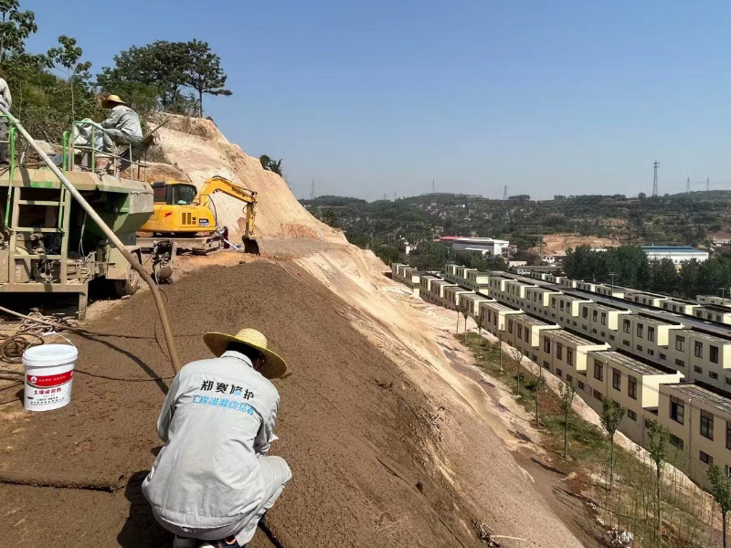 Aplicaciones de protección en pendientes elevadas