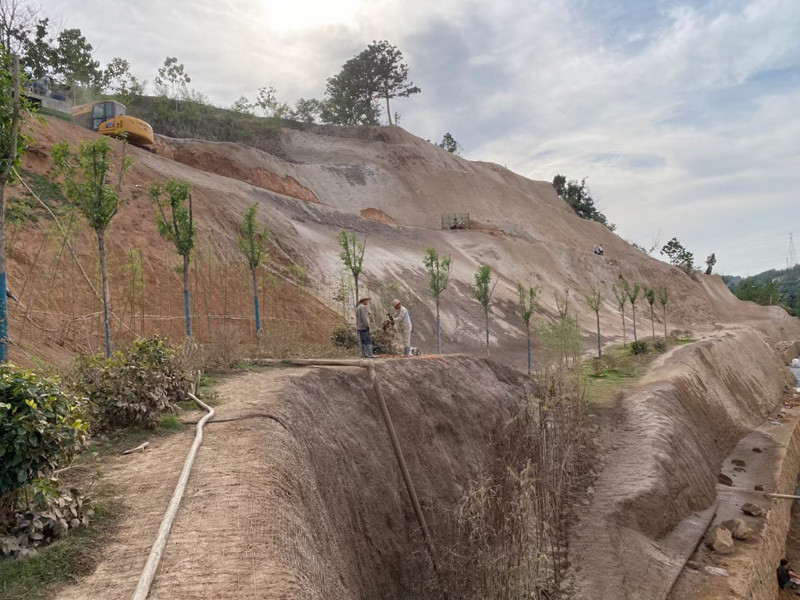 Aplicaciones de protección en pendientes elevadas