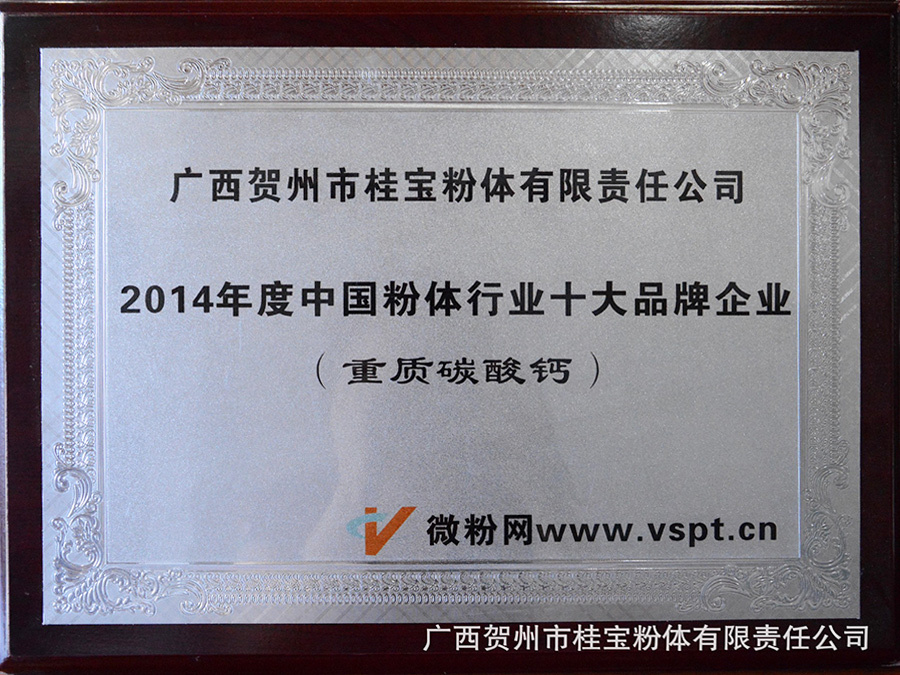 中國(guó)粉體行業(yè)十大品牌企業(yè)