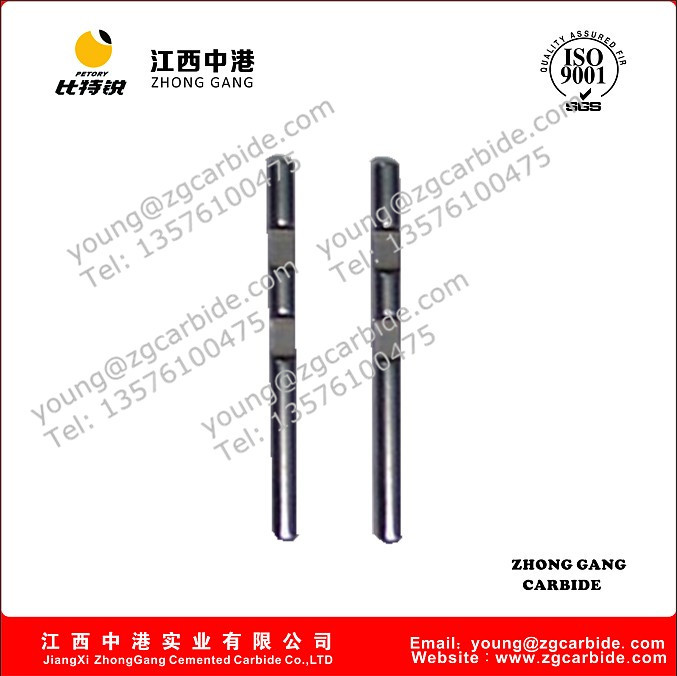 Nonmagnetic carbide rod water meter shaft