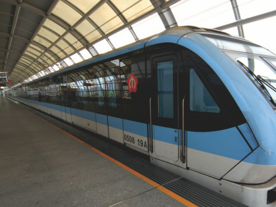 公司生產的城市軌道成套扣件用在南京地鐵三號線上