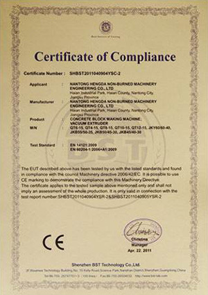 CE Certificate