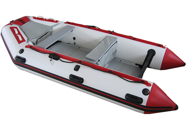 RZK360 Aluminum Alloy Red And White Punching Boat