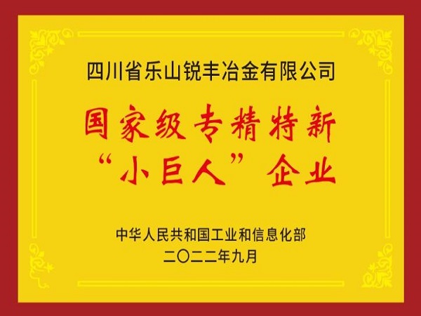 2022年國家級專精特新“小巨人”企業(yè)