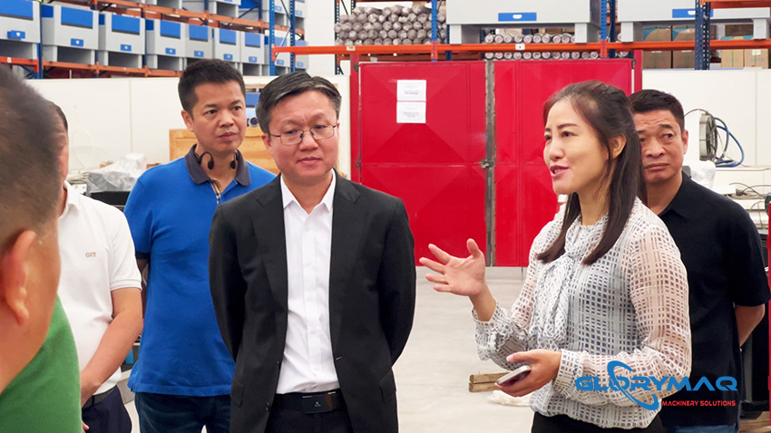 Welcomed Mayor Xing & his delegation from Dongguan to visit Glorymaq's CNC  Brazil branch