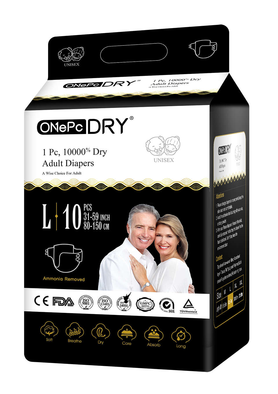 ONePcDRY 1PCS 10000% DRY Free Sample Wholesale Cheap Adult diaper OEM&ODM Custom Adult Pants diaper Disposable Manufacturer