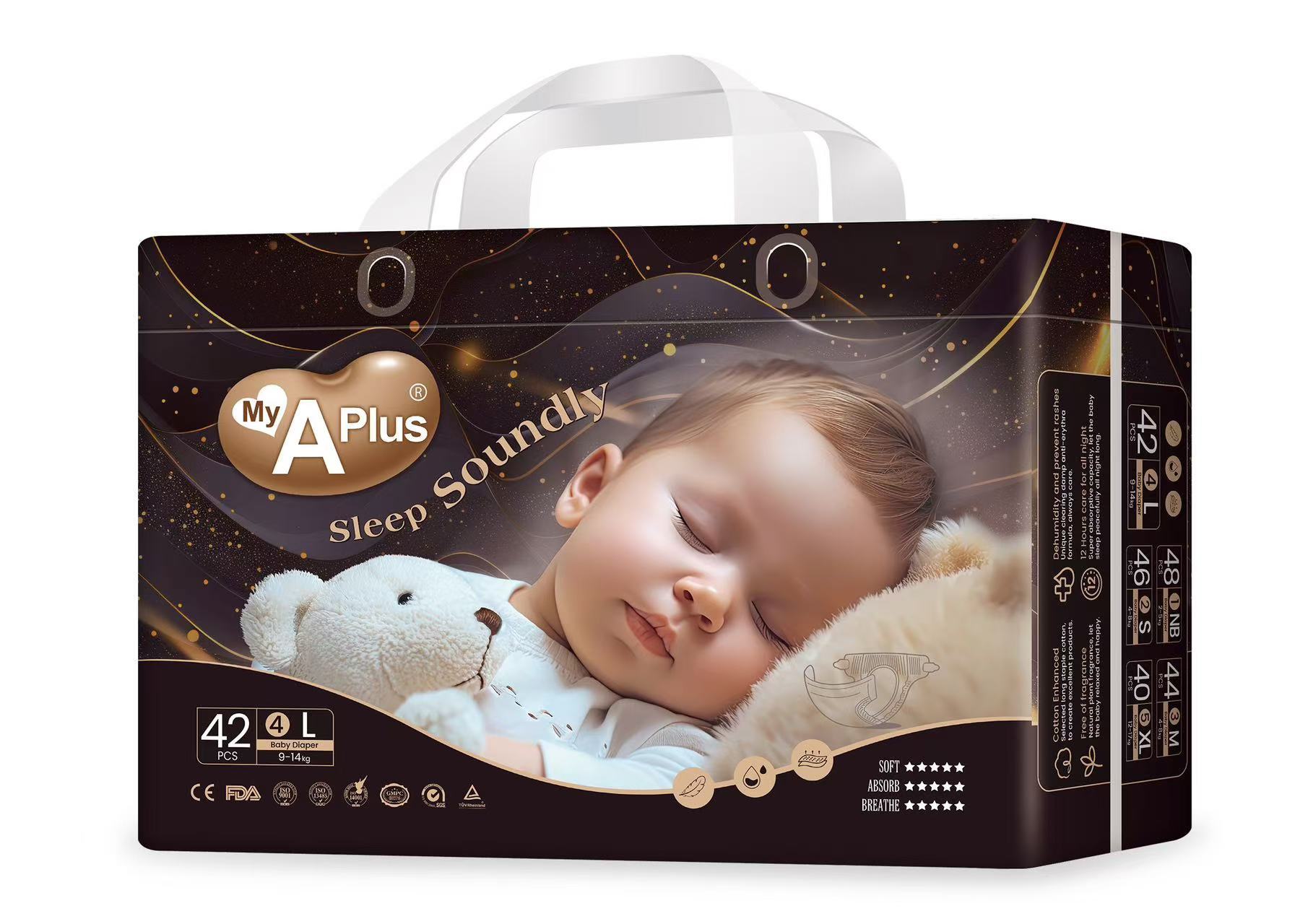 Powerful factory low price, all sizes can be negotiated A-level baby diapers inventory baby diapers wholesale