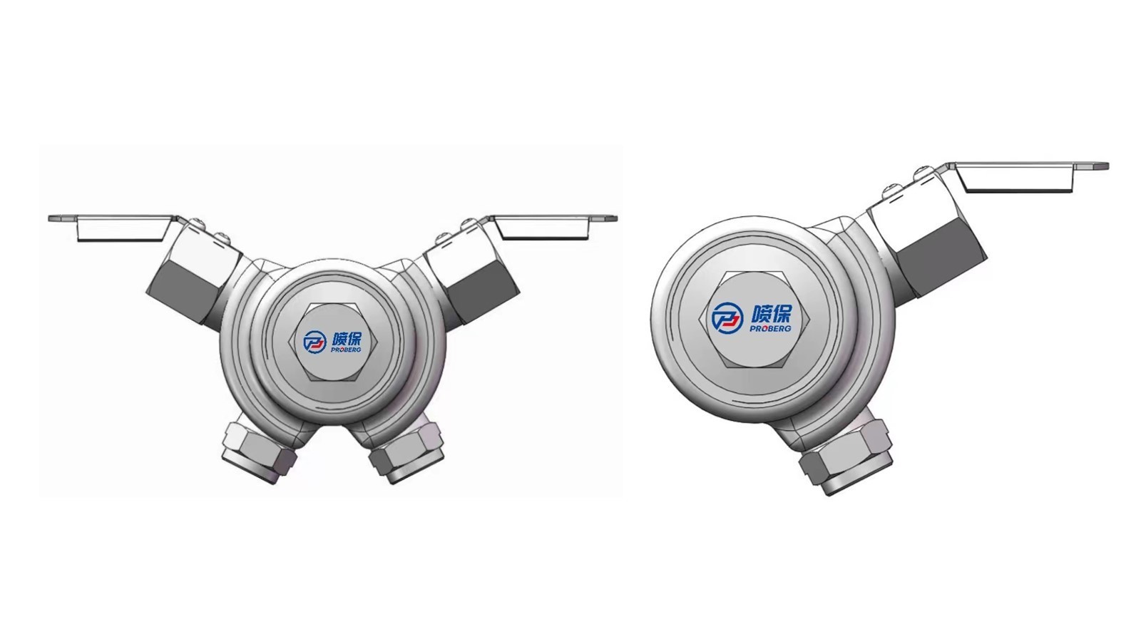 Special foam spray nozzle for tunnels