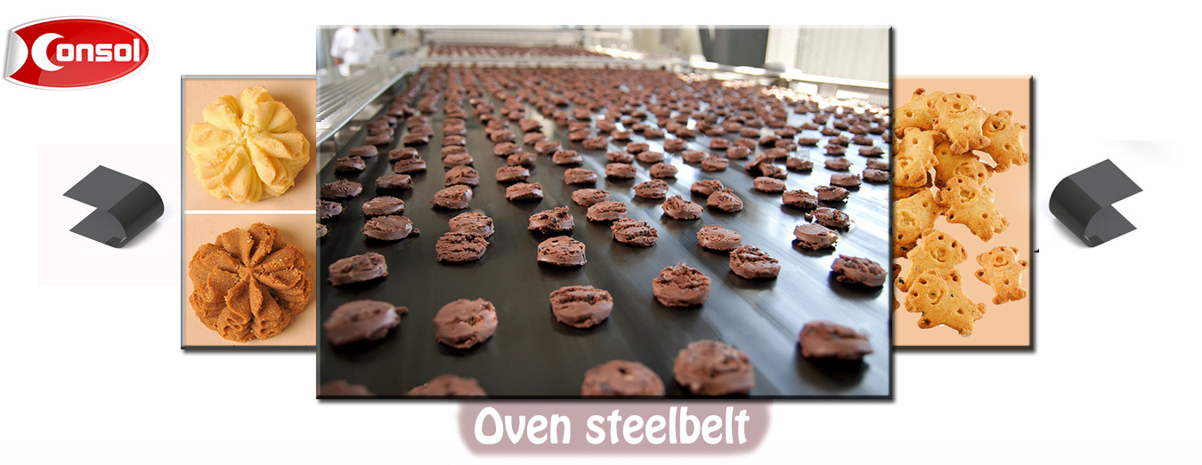 CONSOL Carbon steel belt/oven band for all kinds of cookies/biscuits baking
