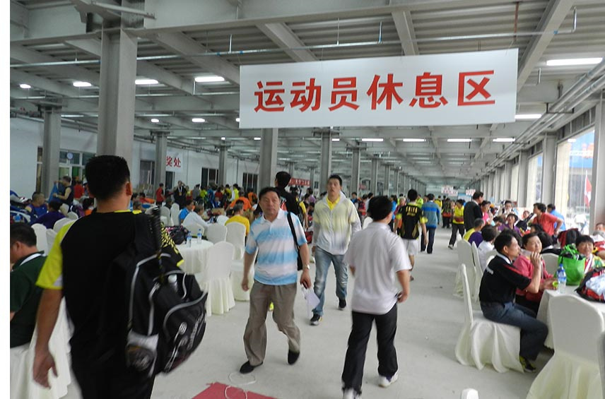 描述：第20届全球华人羽毛球锦标赛在健龙森体育馆.............