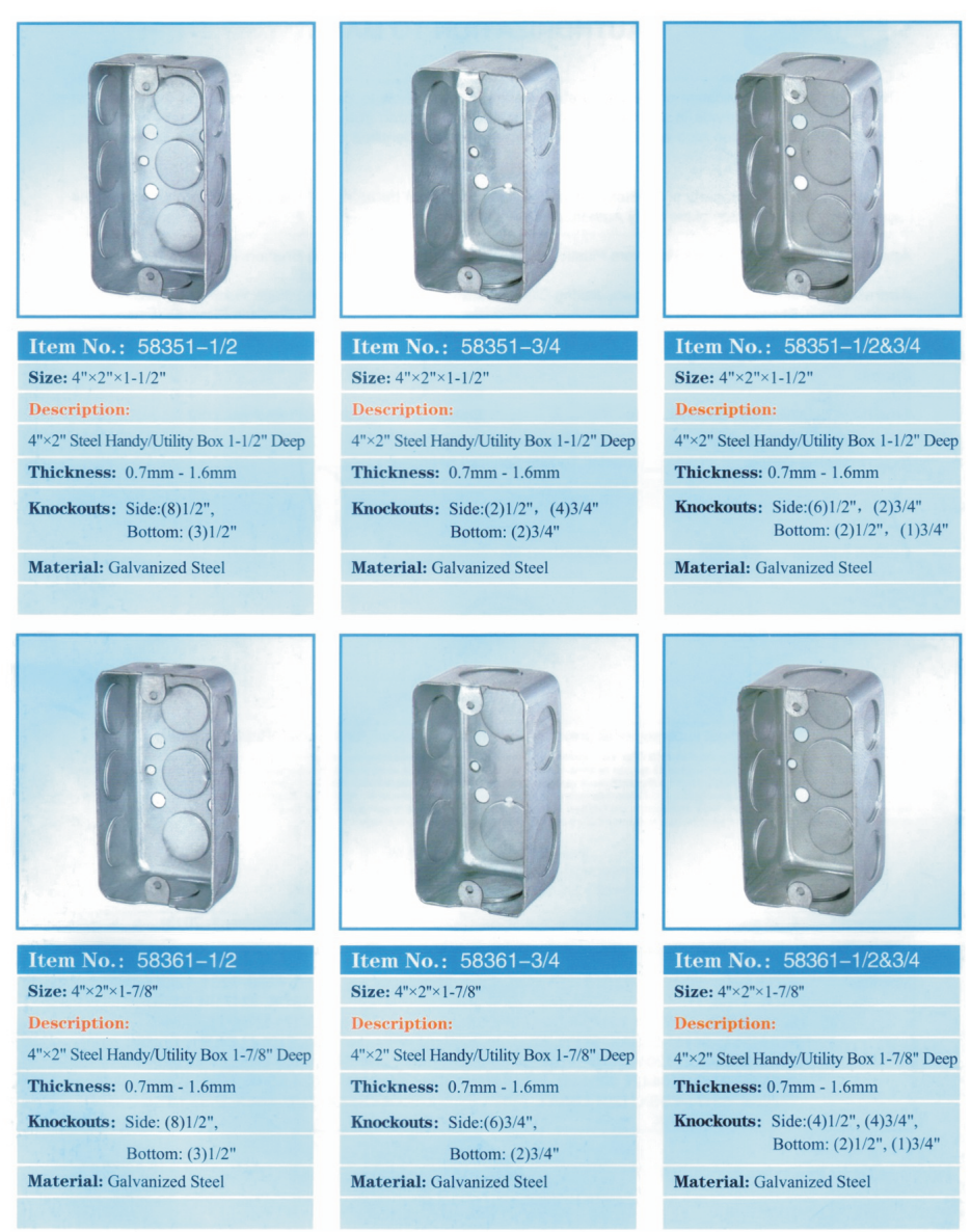 Metal boxes
