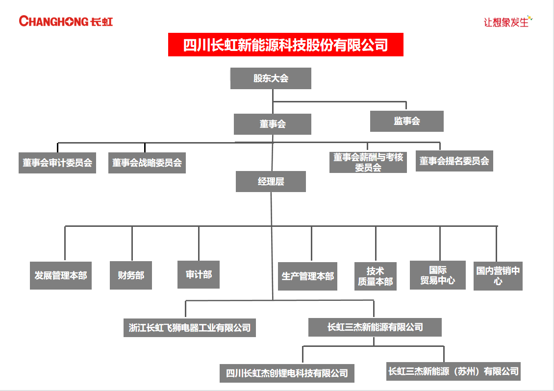 四川长虹新能源科技股份有限公司组织机构图
