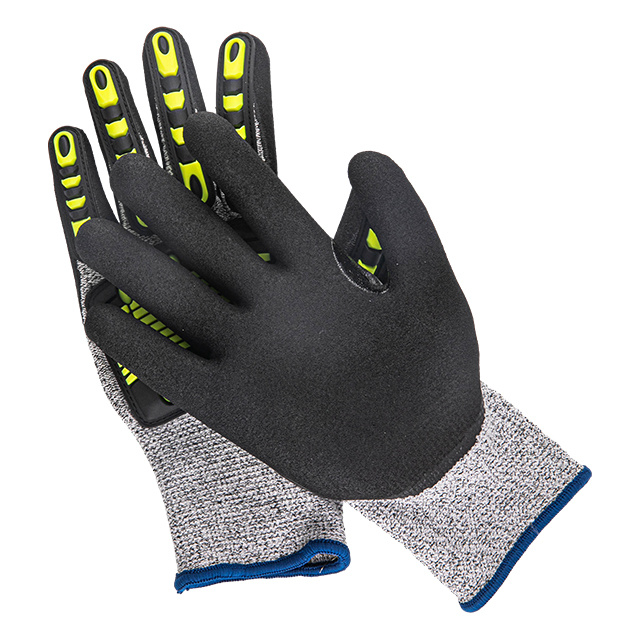 TPR sewn shock-absorbing gloves