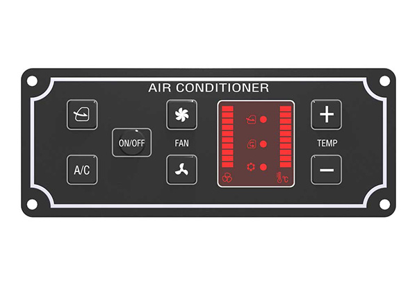 Engineering vehicle air conditioning controller