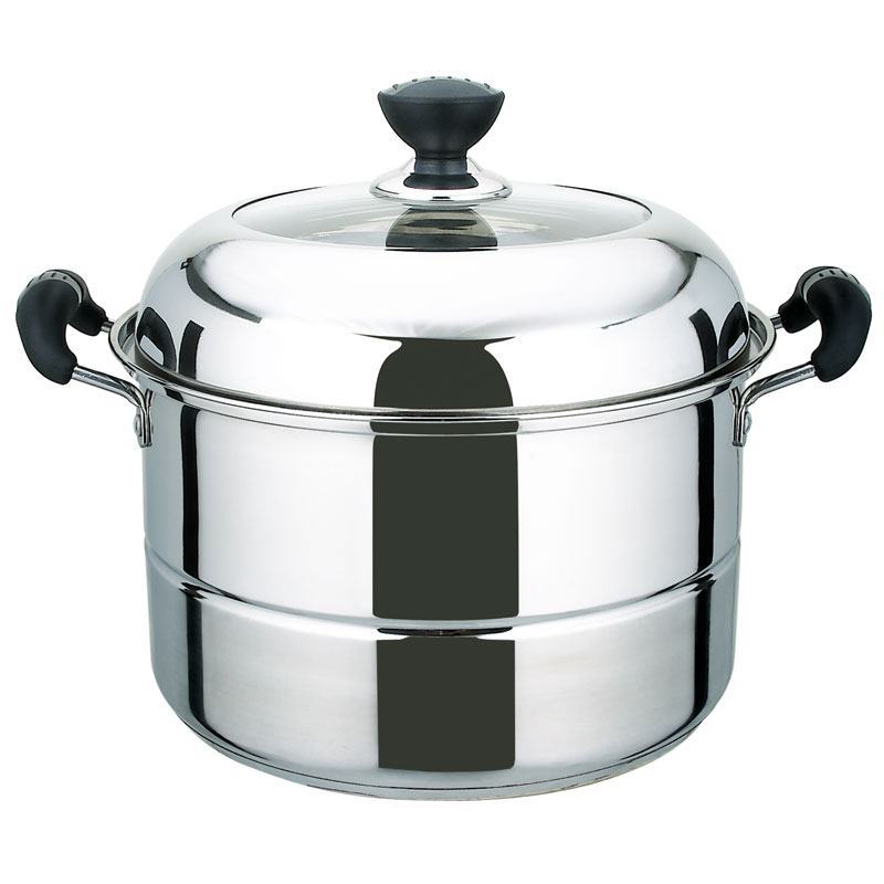 Double single bottom combination cover steamer