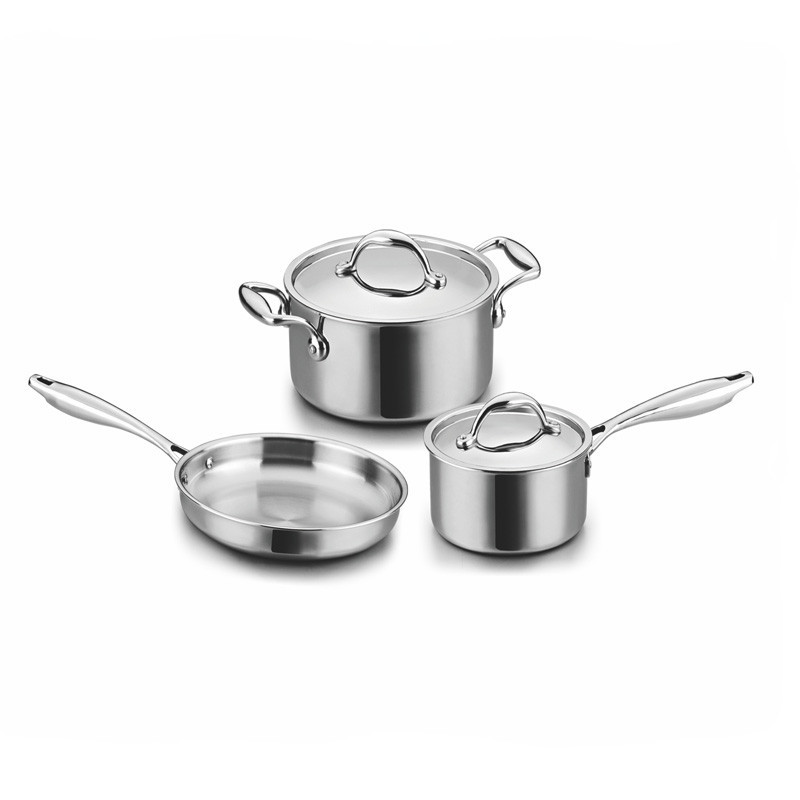 5PCS TRI-PLY COOKWARE SET