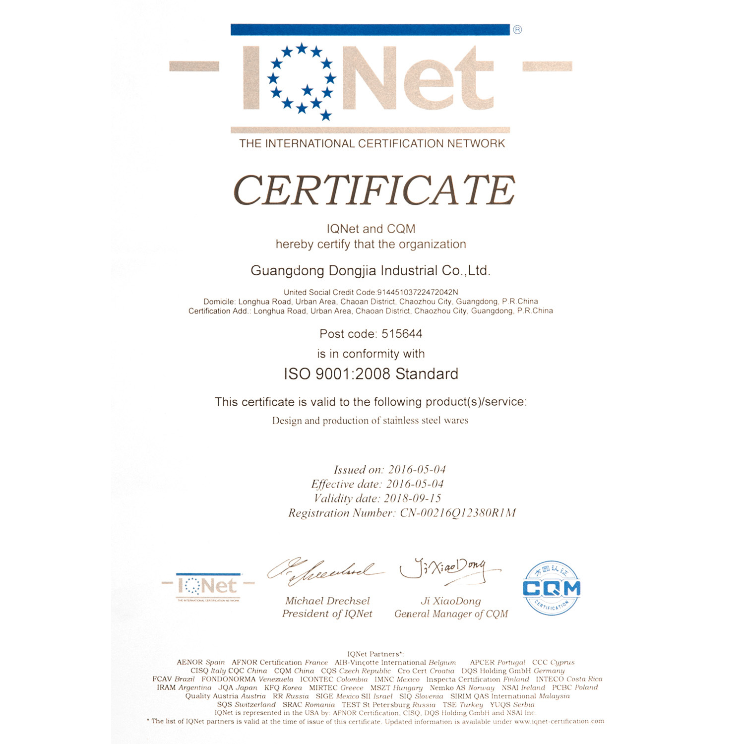 ISO9001-2008 Standard