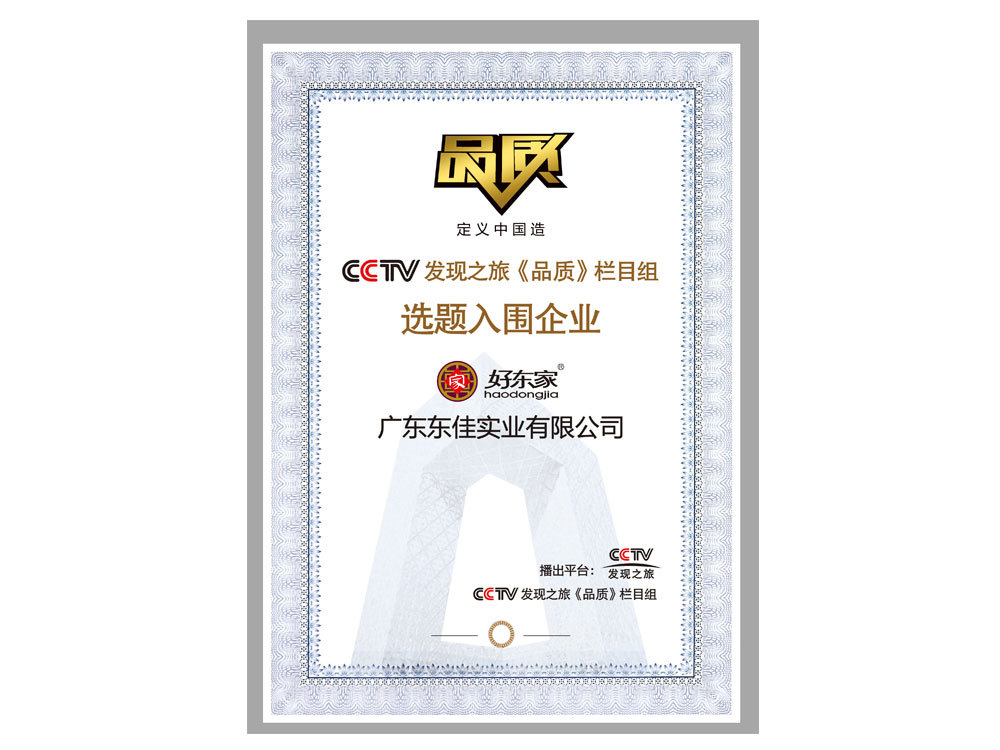CCTV授權證書
