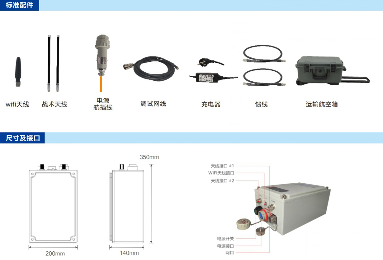 防爆自组网电台接口配件