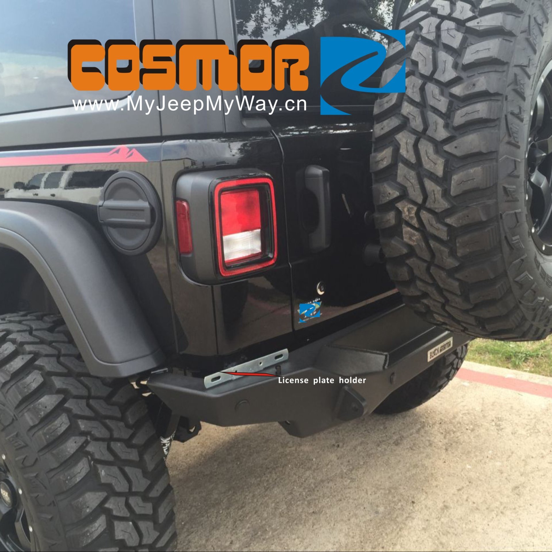 Steel or Aluminum Rear Bumper for Jeep JL and Jeep Gladiator