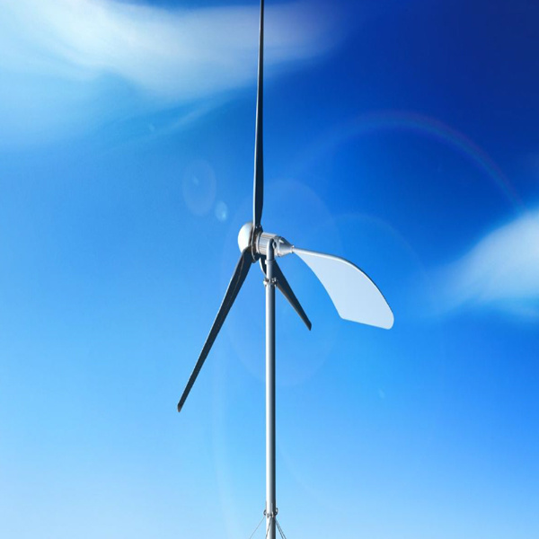 New type rotary shaft tail rudder wind turbine