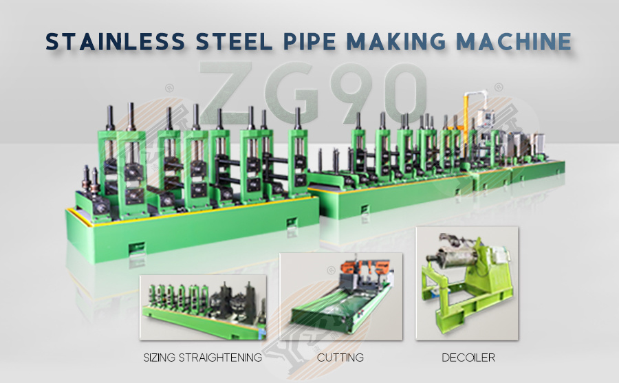 big size stainless steel pipe making machine