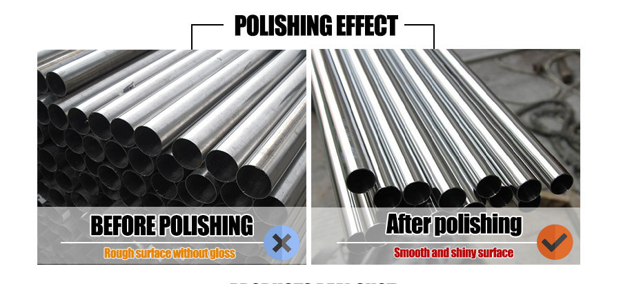 Pipe polishing machine- polish effect