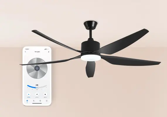 Intelligent solution for Wi-Fi&Bluetooth LE fan lights