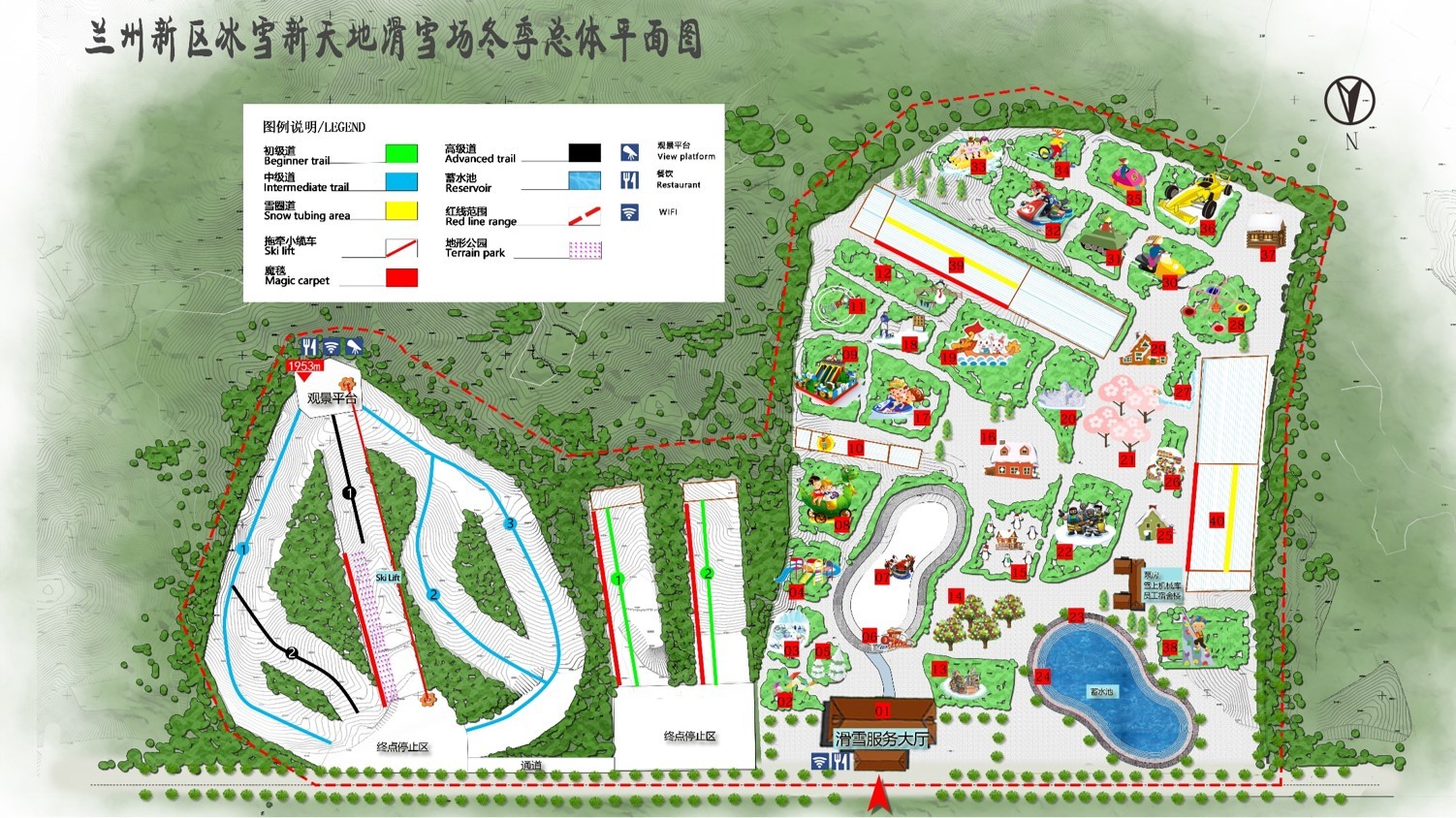 兰州新区冰雪新天地滑雪场