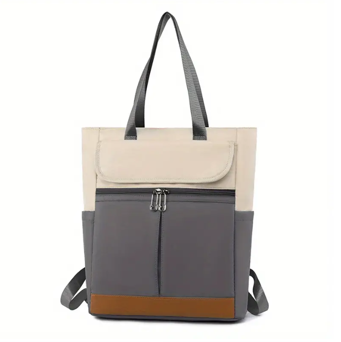 Color Light Weight Women Lady Grey Black Blue Laptop Work Casual Tote Backpack