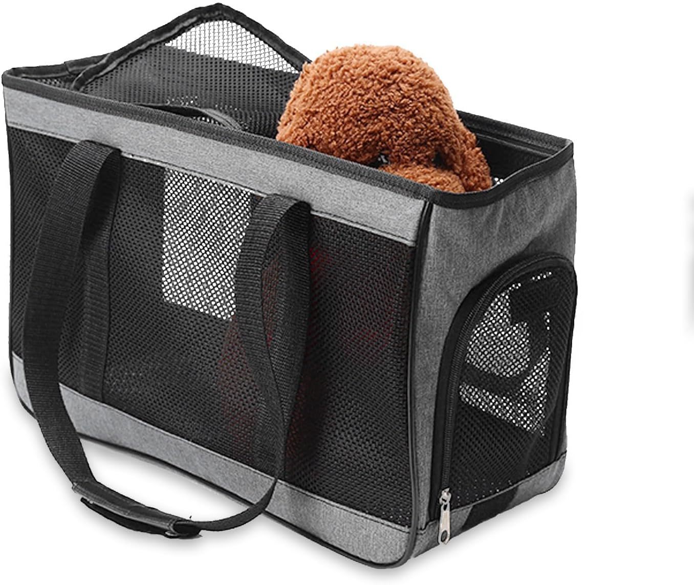 Breathable Pet Cat Shopping Backpack Carrier Bag Portable Soft Side Pet Cat Carrier