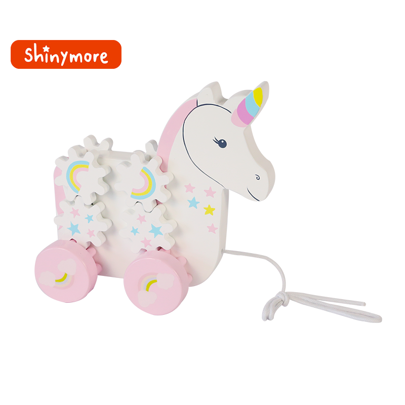 Pull along toy Unicorn