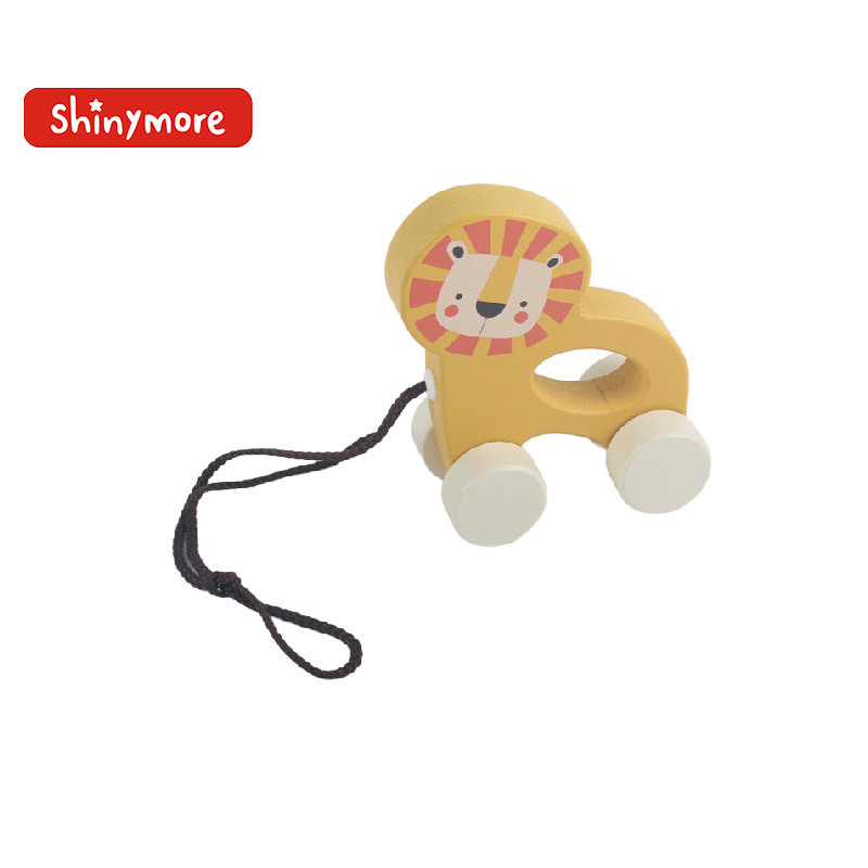 Lion string car toy