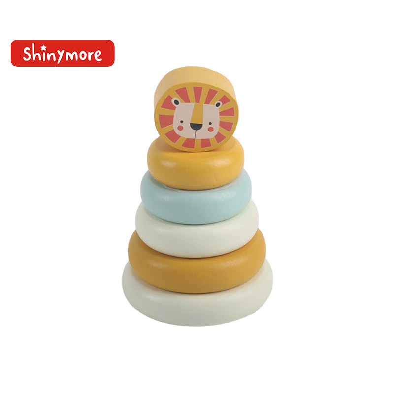 Lion stacking blocks
