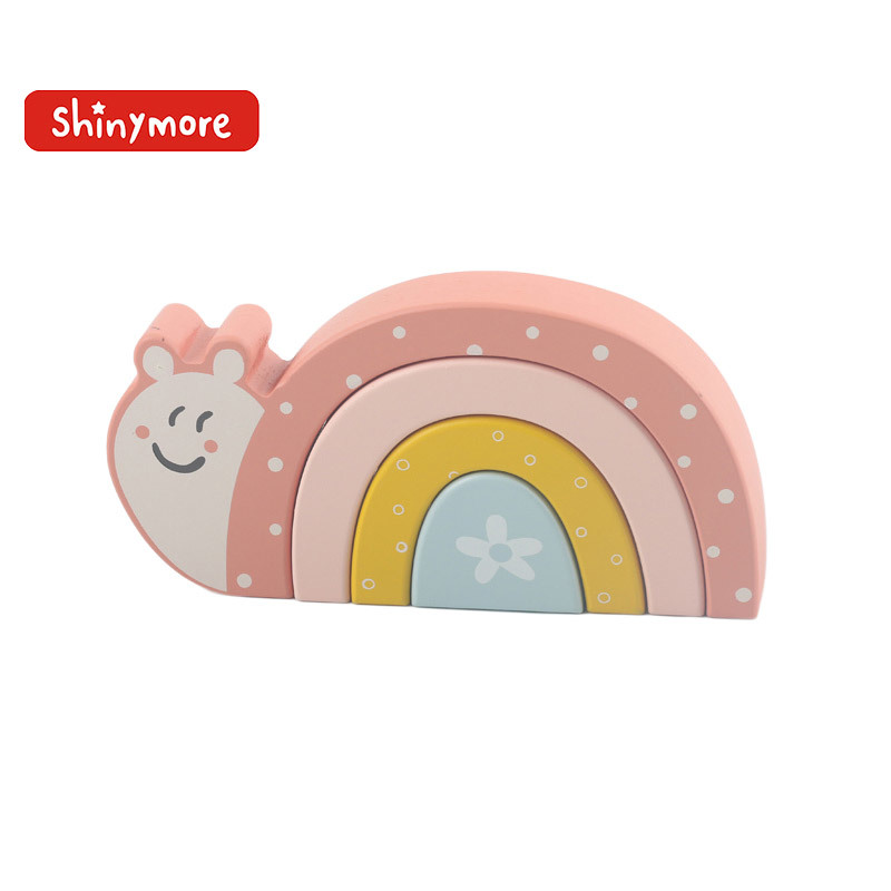 Snail stacking blocks