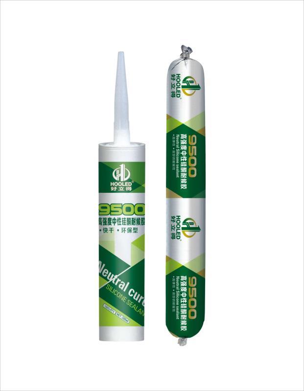 Hooled 9500 High Strength Neutral Silicone Weathering Adhesive