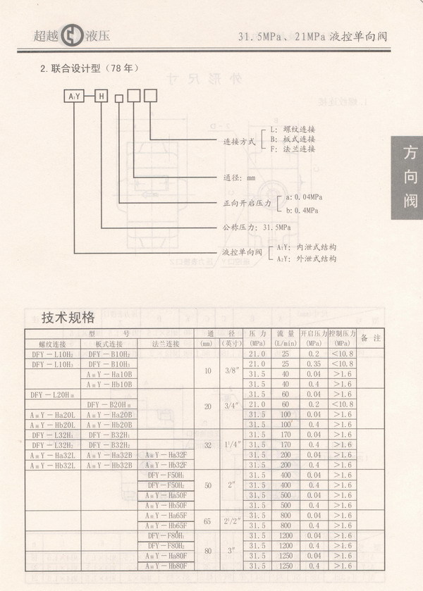 液控單向閥