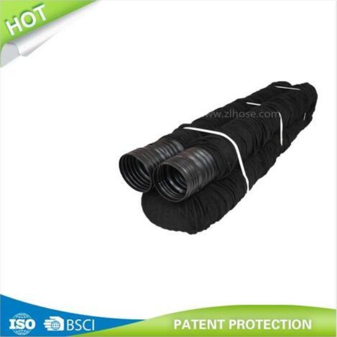 A2 D100mm Flexible Drain Pipe Perforated with Fabric Sock